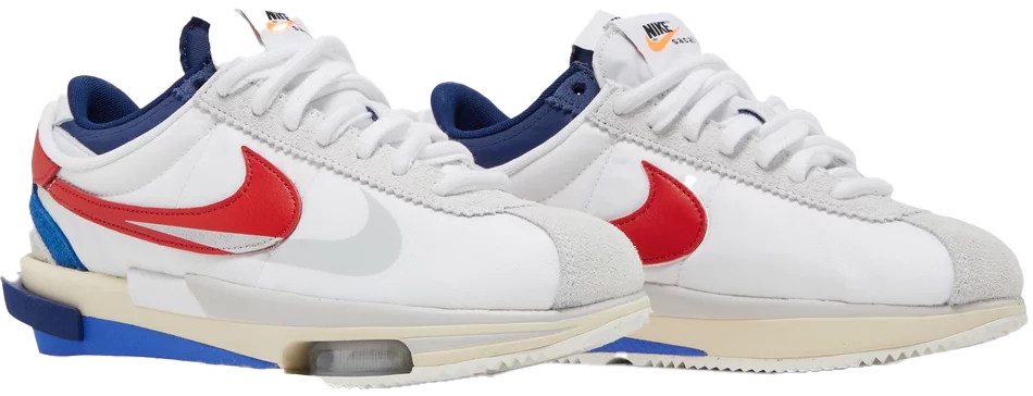 Nike Cortez 4.0 Sacai White University Red Blue