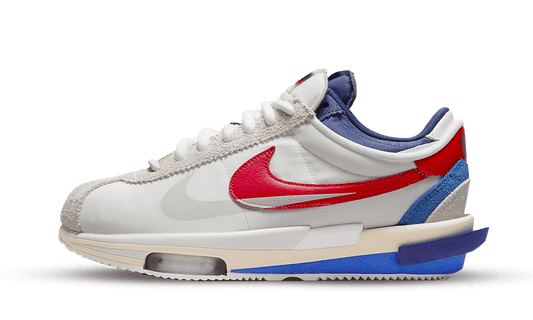 Nike Cortez 4.0 Sacai White University Red Blue